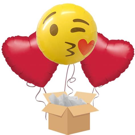 Sweet Kisses Emoji Ballong Bukett