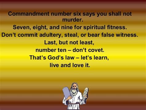 Commandments 1 To 10