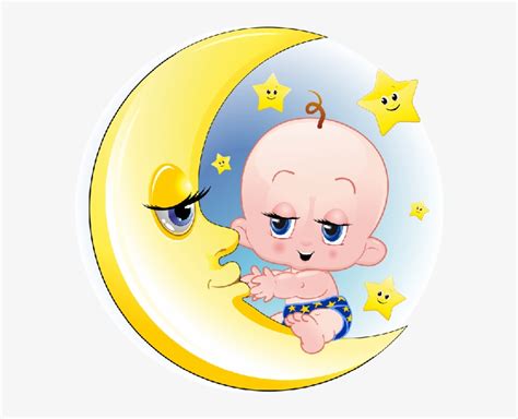Download Baby Girl And Boy On Moon Cartoon Clip Art Images Funny