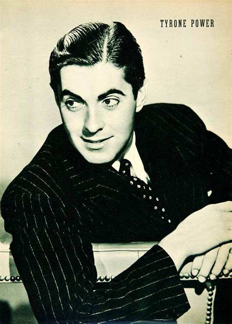 1940 rotogravure tyrone power jr hollywood actor famous portrait star hollywood actor tyrone