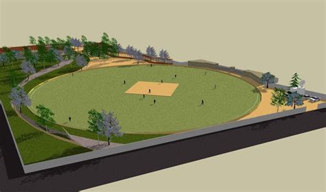 Cricketground With Supporting Recreational Activities The Architects