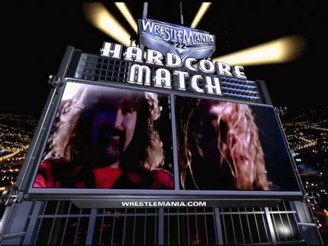 Mick Foley Vs Edge Wrestlemania R WWEMatchGraphics