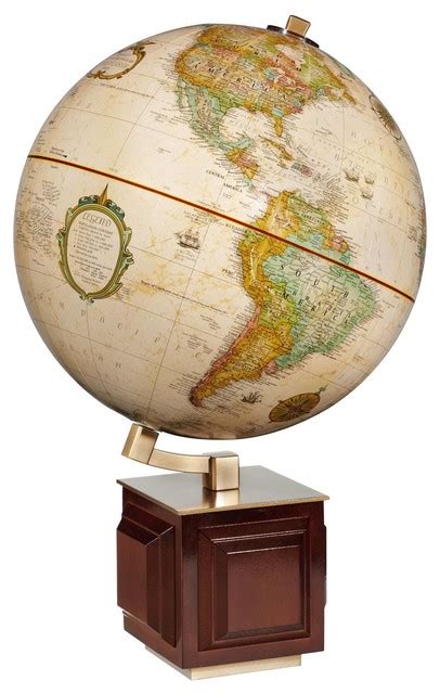 Four Square Desktop World Globe Traditional World Globes By Dura