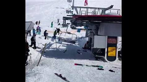 Ski Lift Crash Shock Georgia Gudauri 2018 Жесть 18 Youtube