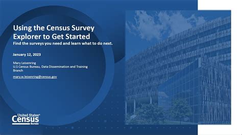 Using The Census Survey Explorer To Get Started Youtube