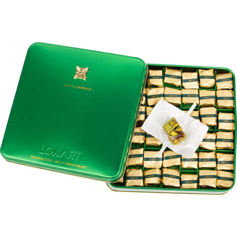 Buy Premium Turkish Delight Box With Real Emerald Brooch Lokart 454g 16oz Grand Bazaar