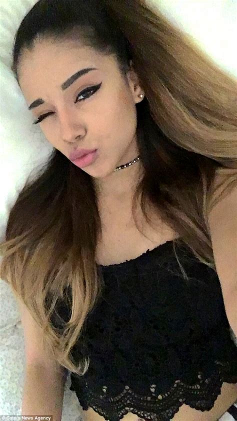 Virginia Woman Is Spitting Image Of Popstar Ariana Grande Daily Mail Online