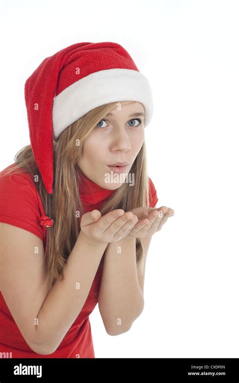 Photo Of Christmas Girl Blowing Wishes Stock Photo Alamy