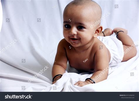 Cute Indian Baby Playing On White Stock Photo 2015298293 Shutterstock