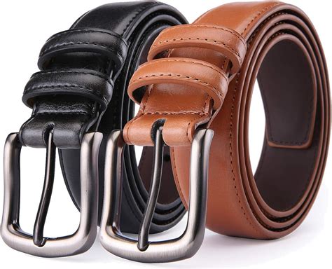 Mens Belt Autolock Genuine Leather Dress Belt Classic Casual