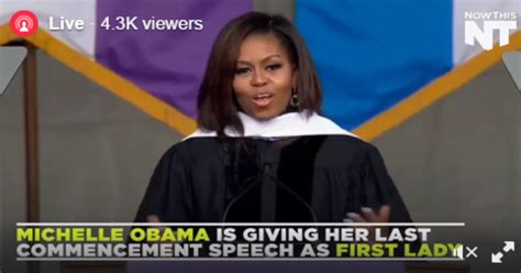 Watch Live Michelle Obama Gives Her Last Commencement Speech Ever As