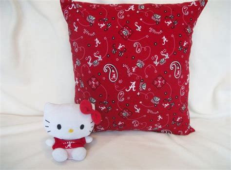 Hot promotions in decorative throw pillows on aliexpress: Handmade Alabama Crimson Tide Paisley Print 16 by16 Throw ...