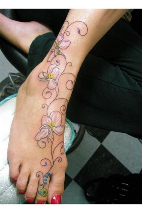 Flower Tattoo Designs For Feet Tukang Kritik