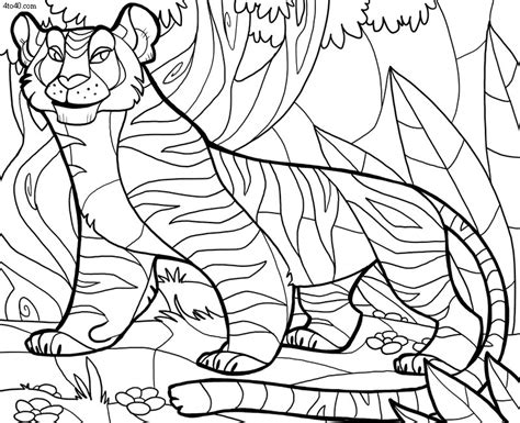 Tiger Coloring Pages Kids Portal For Parents