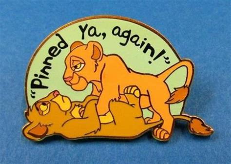 Disney Pinned Ya Again Simba And Nala From The Lion King Pin Antique