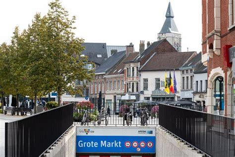 Vilvoorde Flemish Region Belgium Entrance Of The Old Market Square