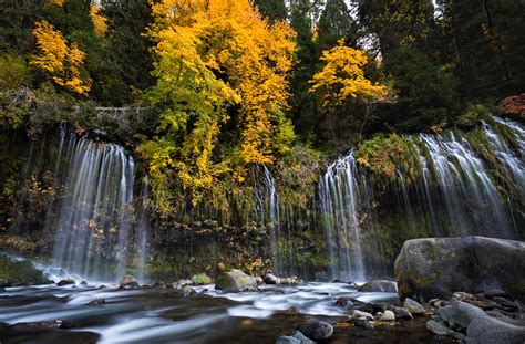 Autumn Waterfall 4k Ultra Hd Wallpaper Background Image 4560x3000