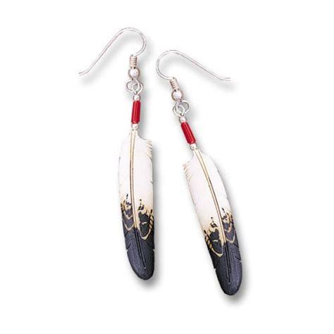 Indian Feather Earrings Southwest Indian Foundation