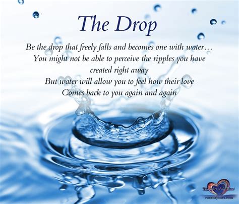 Save water at least for your kids. Inspirational Quote: The Drop | Flickr - Photo Sharing!