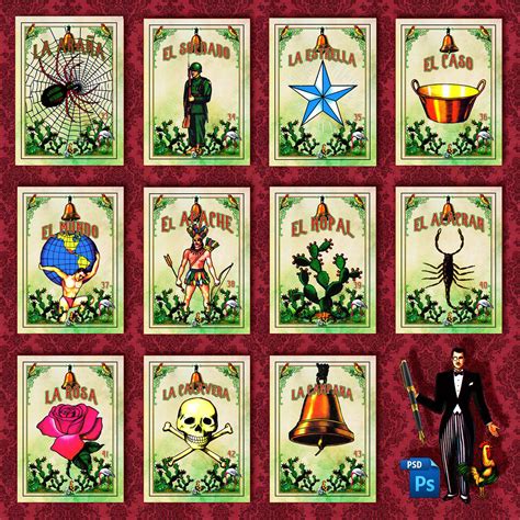 new loteria digital art collection vol 1 11 separate files etsy