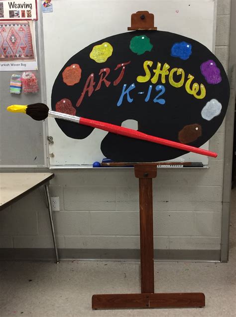 Art Show Sign By Kathy Mcmillan Elementary Art Rooms Elementary Art