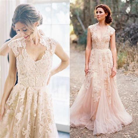 Dusty Rose Wedding Dress