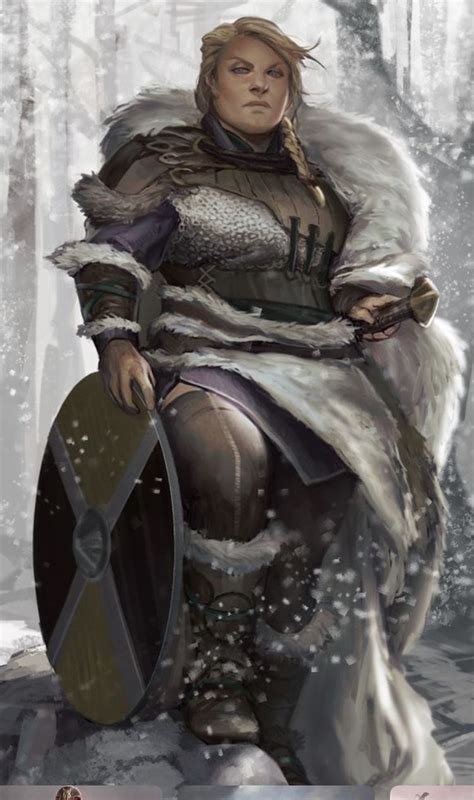 Curvy Female Warrior Fantasy Art Women Fantasy Art Character