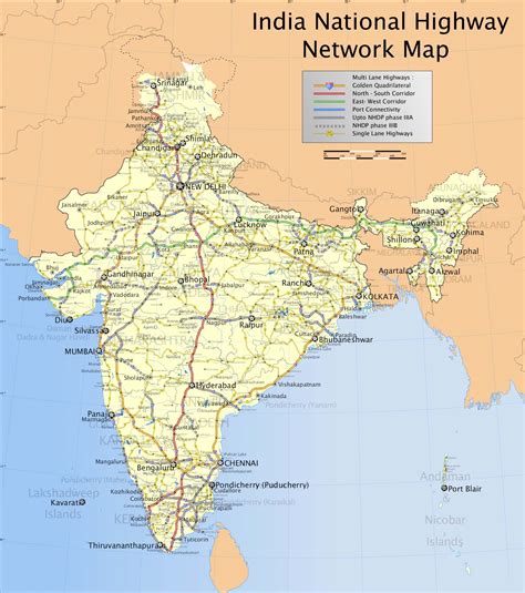 India Road Map With Distance Verjaardag Vrouw