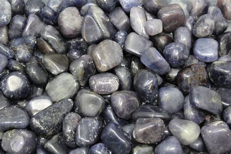 Iolite Tumbled Stones Choose How Many Pieces A Grade Tumbled