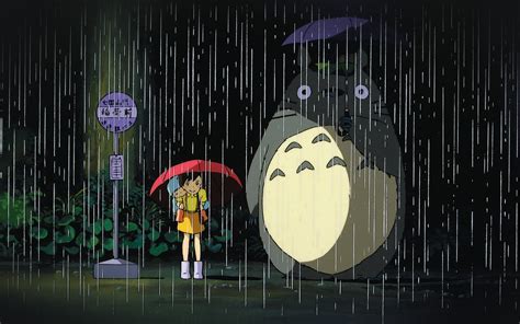 Ao63 My Neighbor Totoro Art Illust Rain Anime