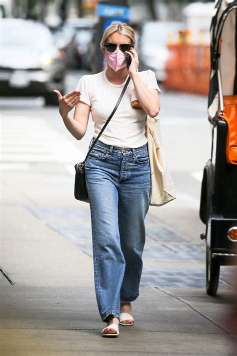 Emma Roberts In Denim Out In New York 08072021 Hawtcelebs
