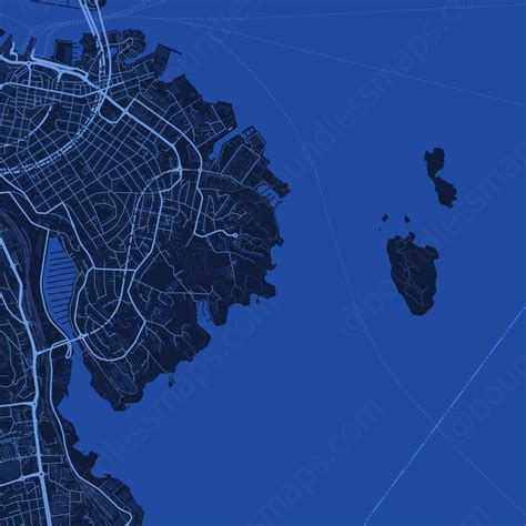 Stavanger Vector Map Dark Blue Aipdf Boundless Maps
