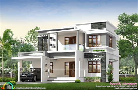 Kerala Home Design Khd On Twitter Box Model Flat Roof House Design