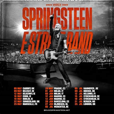 Bruce Springsteen And The E Street Band Announce 2024 Uk European