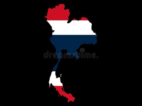 Map Of Thailand And Thai Flag Illustration Affiliate Thailand