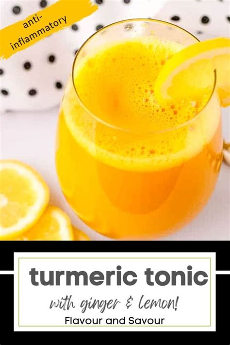 Anti Inflammatory Turmeric Pick Me Up Tonic Flavour And Savour