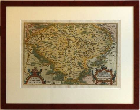Antique Map Regni Bohemiae Descriptio Ortelius 1570 Orig Copperplate