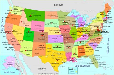 Usa Map Maps Of The United States Of America