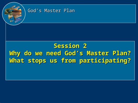Ppt Gods Master Plan Session 2 Why Do We Need Gods Master Plan