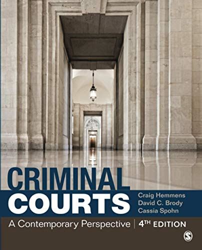Criminal Courts A Contemporary Perspective Hemmens Dr Craig T