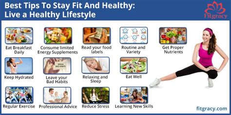 Best Tips To Stay Fit And Healthy Live A Healthy Lifestyle Fitgracy