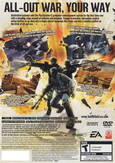 Battlefield 2 Modern Combat Playstation 2 Ps2 Game