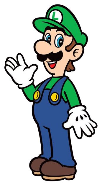 Super Mario Luigi Happy Pose 2d By Joshuat1306 On Deviantart