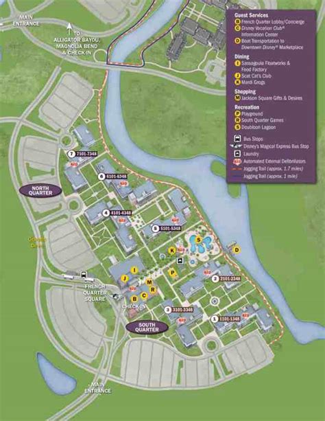 Port Orleans Riverside Resort Map 2