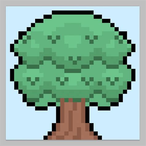 How To Make Pixel Art Trees Mega Voxels