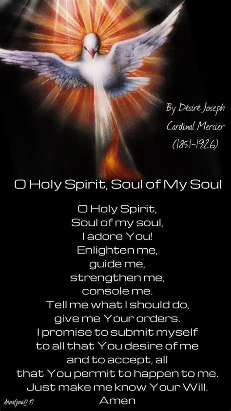 Our Morning Offering 29 October O Holy Spirit Soul Of My Soul By