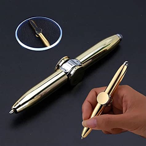 Buy Gyro Pen Fidget Spinner With Lights Finger Spinning Pen With Led