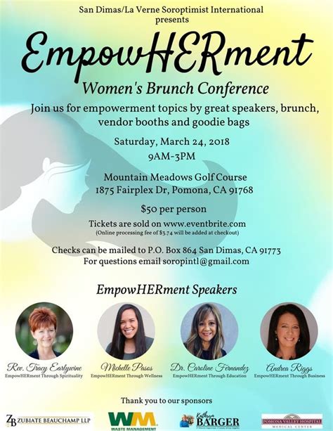 Empowerment Womens Brunch Conference Glendora Ca Patch