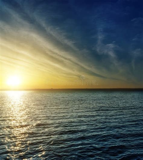 Sunset Over Water Stock Photo Image Of Heaven Country 28279250