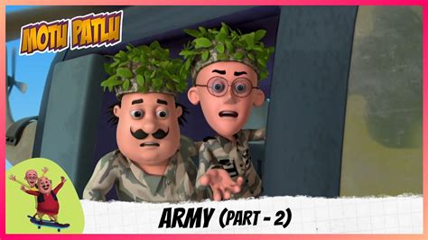 Motu Patlu मोटू पतलू Episode 60 Part 2 Army Realtime Youtube Live